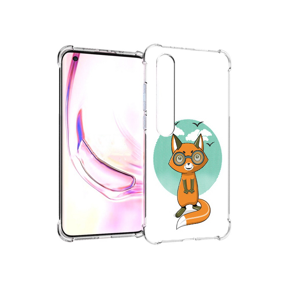 

Чехол MyPads Tocco для Xiaomi Mi 10 Pro задумчивая лиса (PT144585.295.348), Прозрачный, Tocco