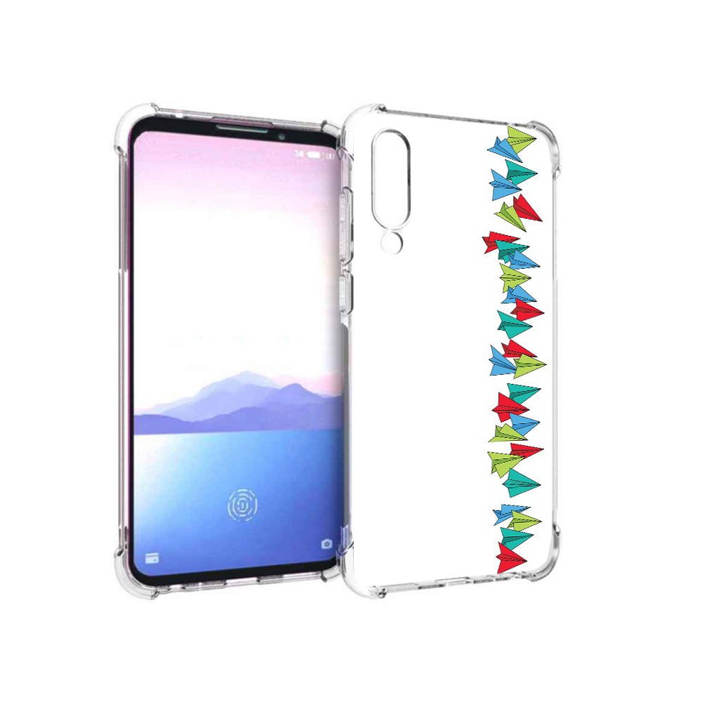 

Чехол MyPads Tocco для Meizu 16XS самолетики из листочков (PT136345.89.593), Прозрачный, Tocco
