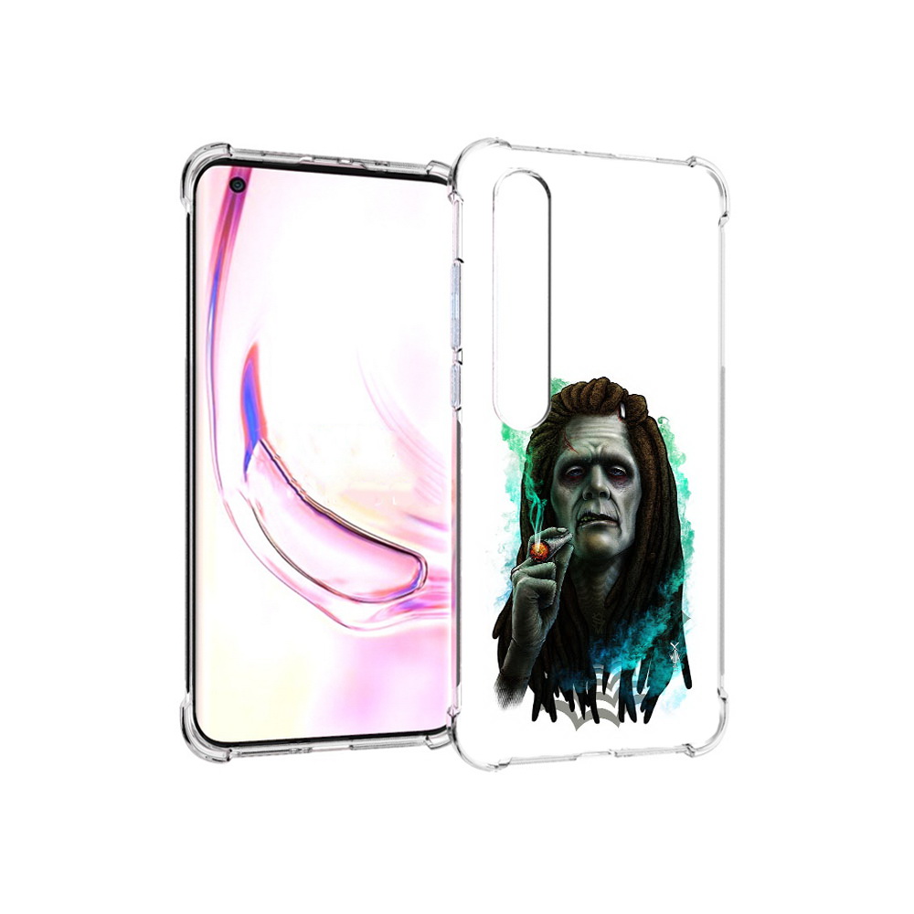 

Чехол MyPads Tocco для Xiaomi Mi 10 Pro зеленый мужчина с сигаретой (PT144585.295.360), Прозрачный, Tocco