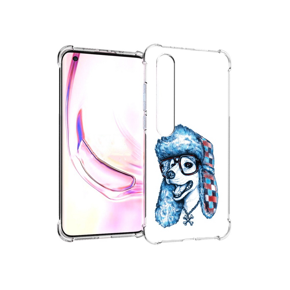 

Чехол MyPads Tocco для Xiaomi Mi 10 Pro зимний пес (PT144585.295.362), Прозрачный, Tocco