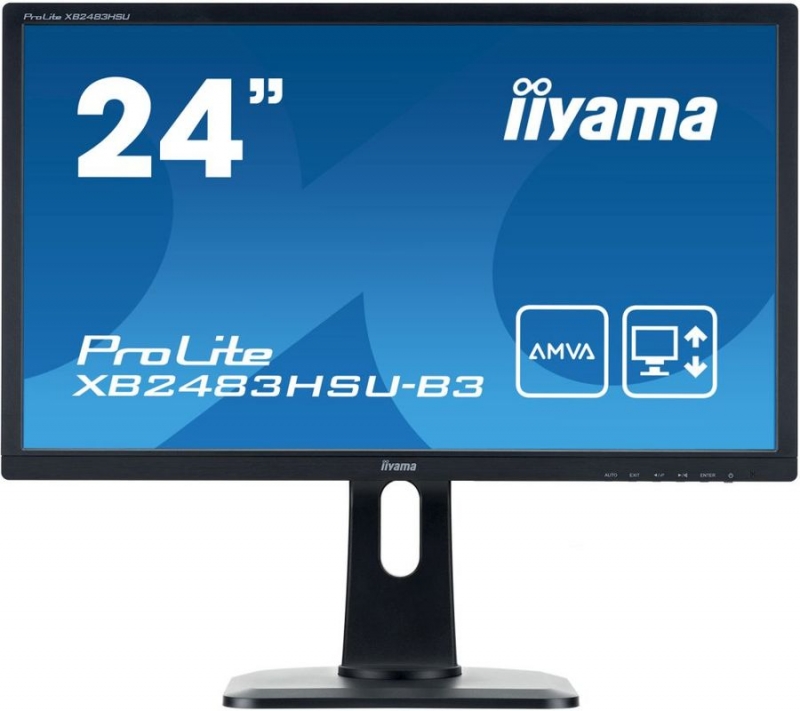 фото Монитор iiyama xb2483hsu-b3(c) 23.8" black