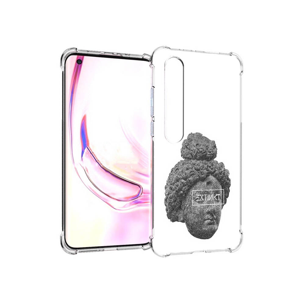 

Чехол MyPads Tocco для Xiaomi Mi 10 Pro каменное лицо девушки (PT144585.295.383), Прозрачный, Tocco