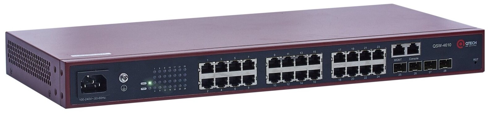 

Коммутатор QTECH QSW-4610-28TX-AC, QSW-4610-28TX-AC