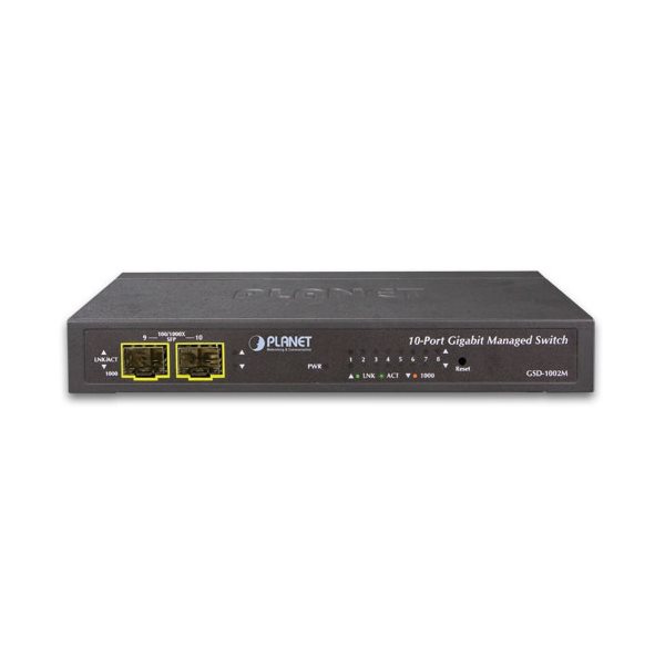 

Коммутатор Planet GSD-1002M GSD-1002M черный, GSD-1002M