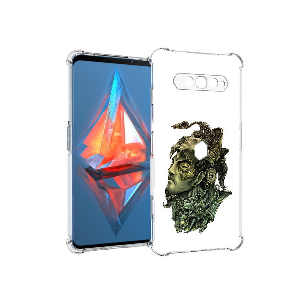 

Чехол MyPads Tocco для Xiaomi Black Shark 4 бронзовый воин (PT162389.266.248), Прозрачный, Tocco