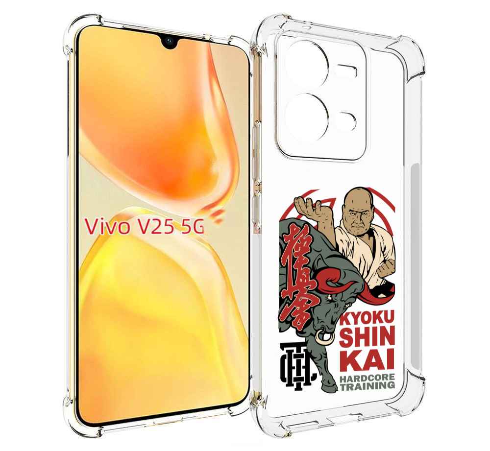 

Чехол MyPads единоборства рисунок для Vivo V25 5G / V25e, Прозрачный, Tocco
