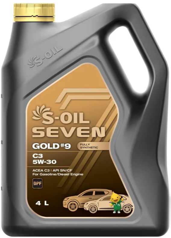 Моторное масло S-OIL 7 GOLD #9 C3 5W30 4л