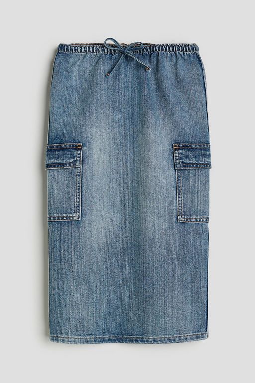

Юбка детская H&M 1204263, Джинсовый синий, 146, Голубой, 1204263