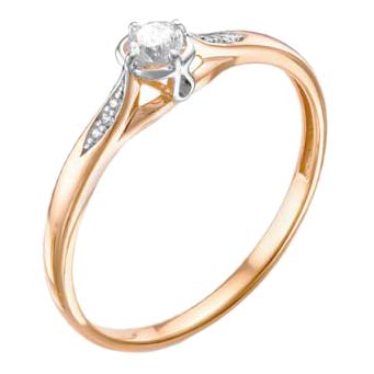 

Кольцо из красного золота с бриллиантом р. 16 RoseGrace 5-3039-103-1K, 5-3039-103-1K