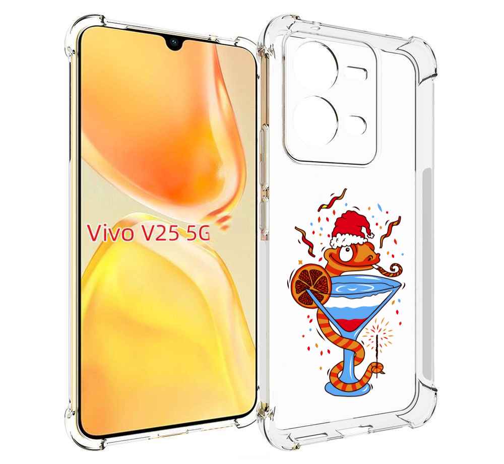 

Чехол MyPads змейка для Vivo V25 5G / V25e, Прозрачный, Tocco