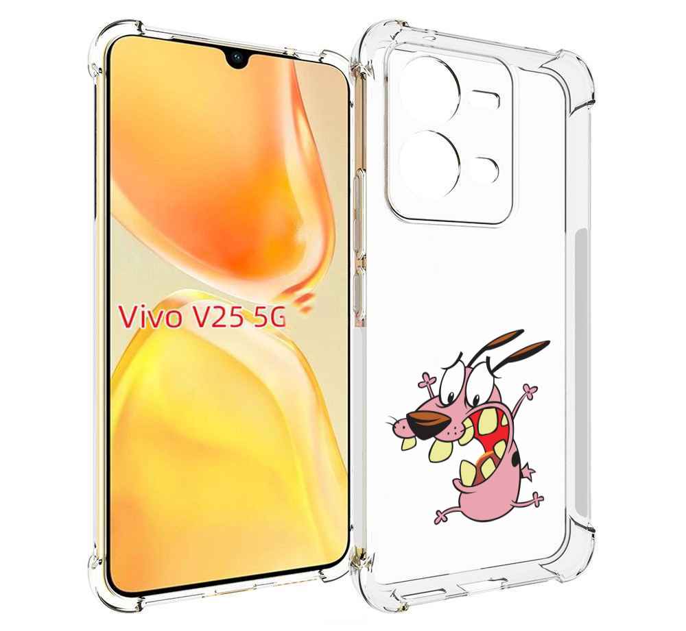 

Чехол MyPads зубастый бобик для Vivo V25 5G / V25e, Прозрачный, Tocco