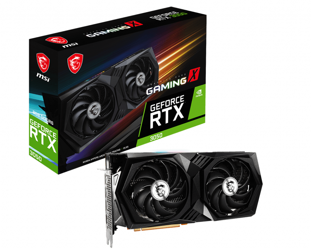 Видеокарта MSI NVIDIA GeForce RTX 3050 (RTX 3050 GAMING X 8G)