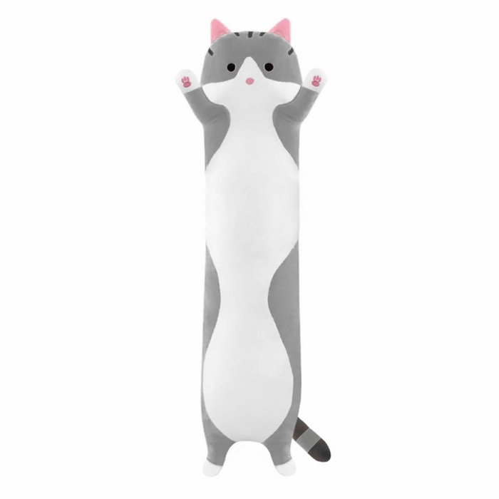 Мягкая игрушка Кот Батон, цвет серый, 110 см