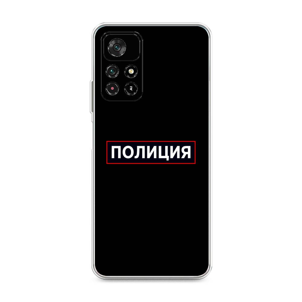 фото Силиконовый чехол "police logo" на xiaomi redmi note 11 5g awog