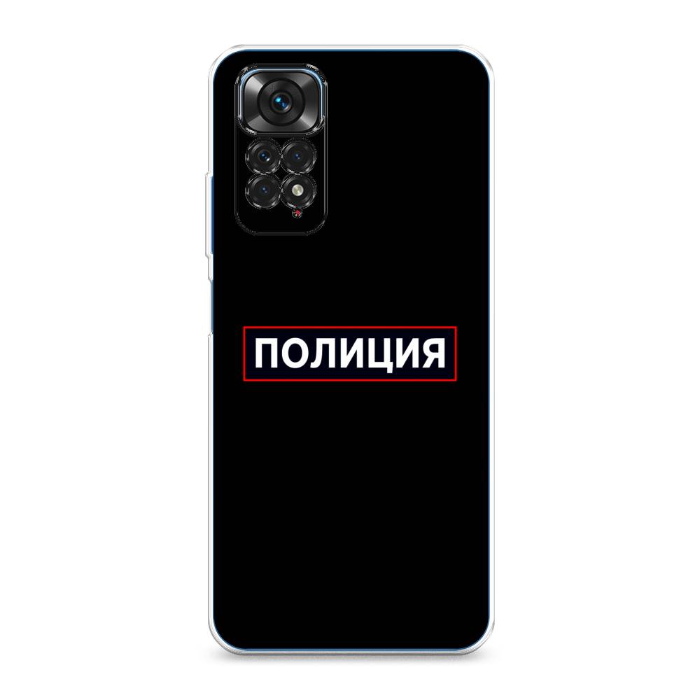 фото Силиконовый чехол "police logo" на xiaomi redmi note 11s awog