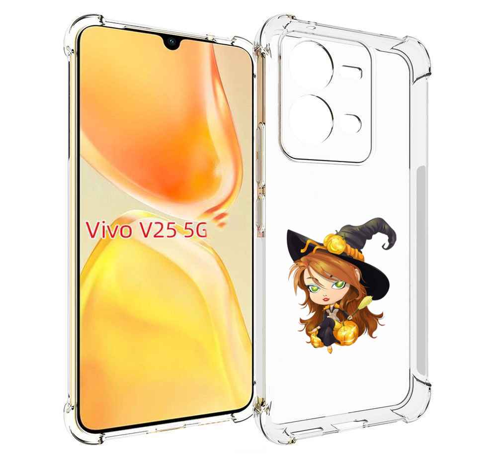 

Чехол MyPads Ведьмочка для Vivo V25 5G / V25e, Прозрачный, Tocco
