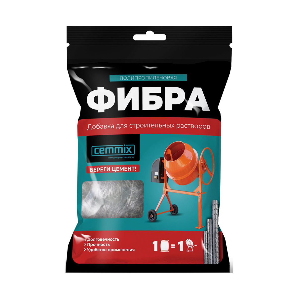 фото Фиброволокно базальтовое cemmix cemfibra r, 1 кг