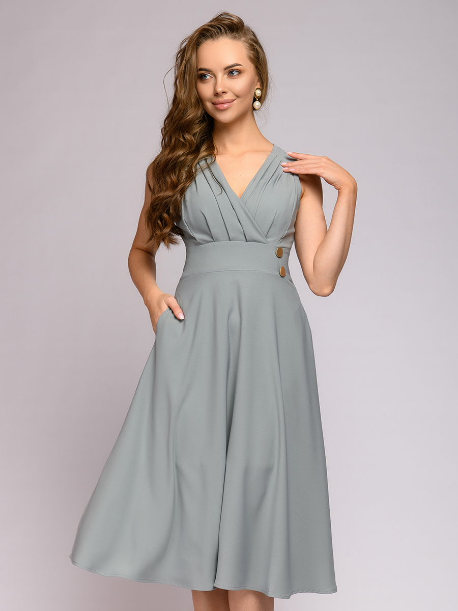 

Платье женское 1001dress 0112001-30069GY серое 44
