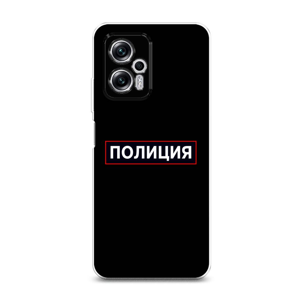 фото Силиконовый чехол "police logo" на xiaomi redmi note 11t pro awog