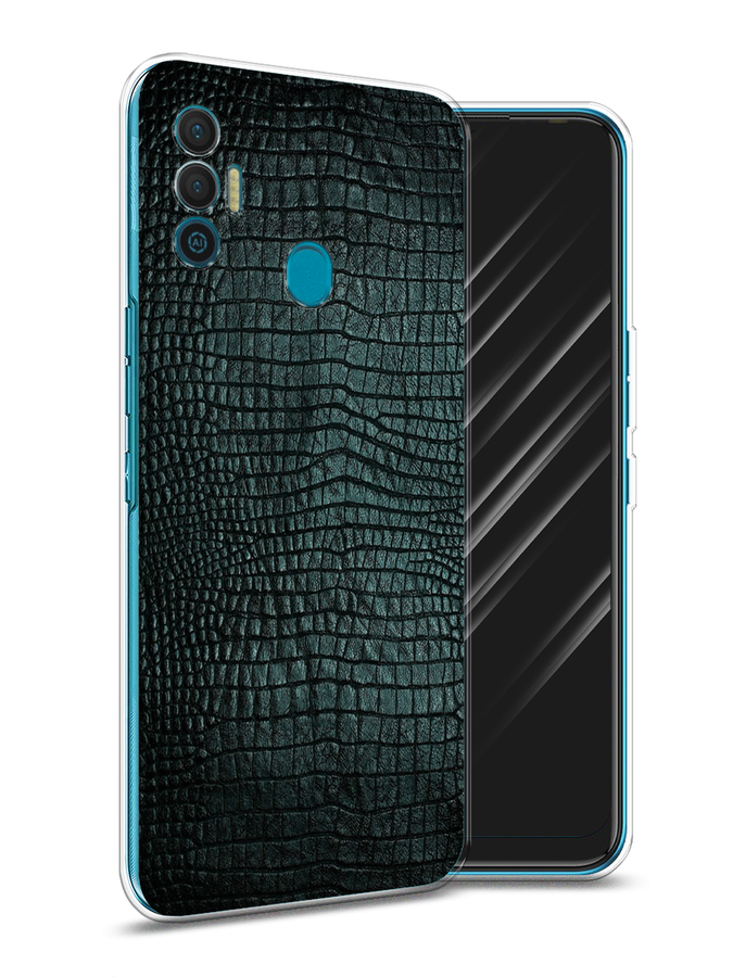 

Чехол Awog на Tecno Spark 7 "Черная змея", Разноцветный, 301050-3