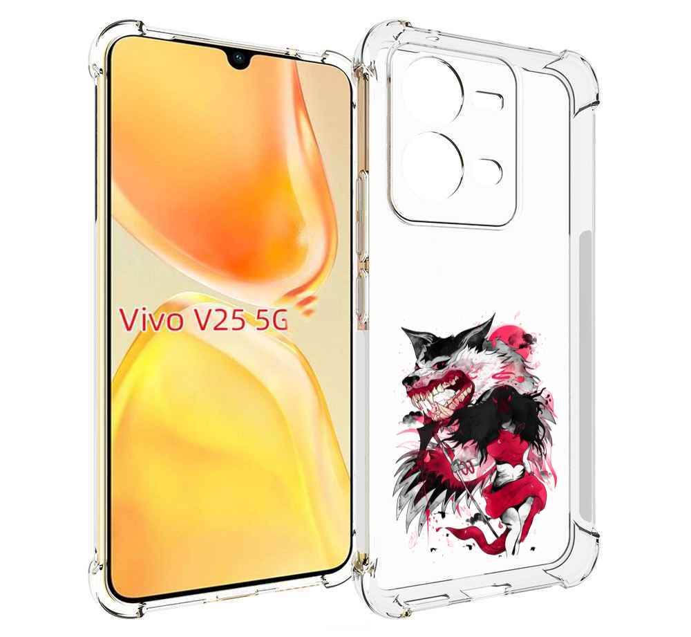 

Чехол MyPads красная шапочка для Vivo V25 5G / V25e, Прозрачный, Tocco