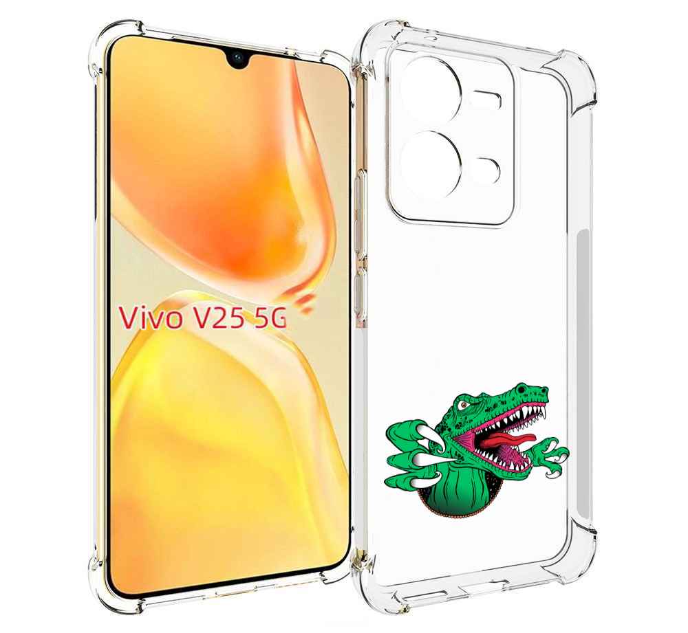 

Чехол MyPads крокодил для Vivo V25 5G / V25e, Прозрачный, Tocco