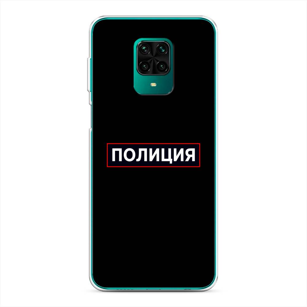 фото Силиконовый чехол "police logo" на xiaomi redmi note 9 pro awog