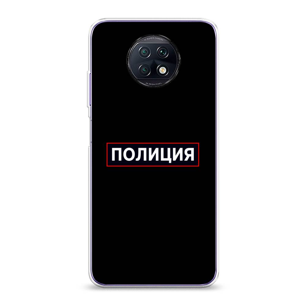 фото Силиконовый чехол "police logo" на xiaomi redmi note 9t awog