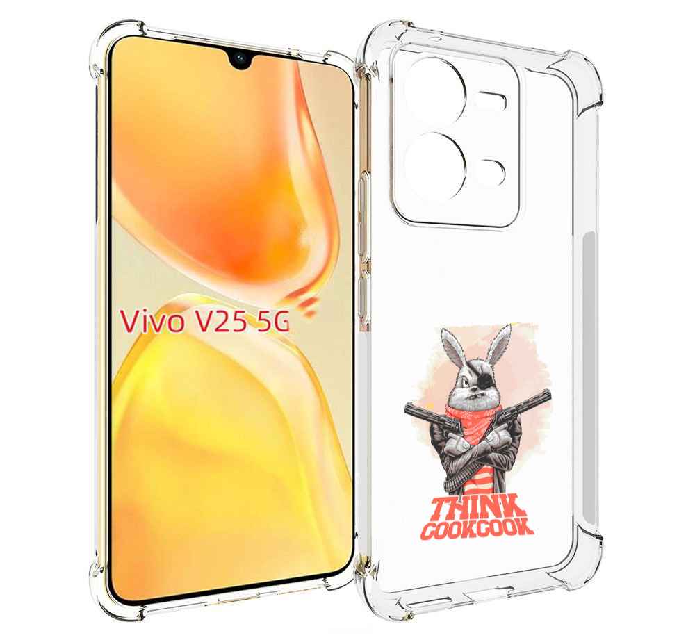 

Чехол MyPads кролик пират для Vivo V25 5G / V25e, Прозрачный, Tocco