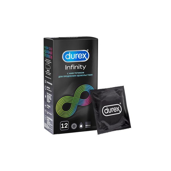 Купить Презервативы Durex Infinity с анестетиком 12 шт.