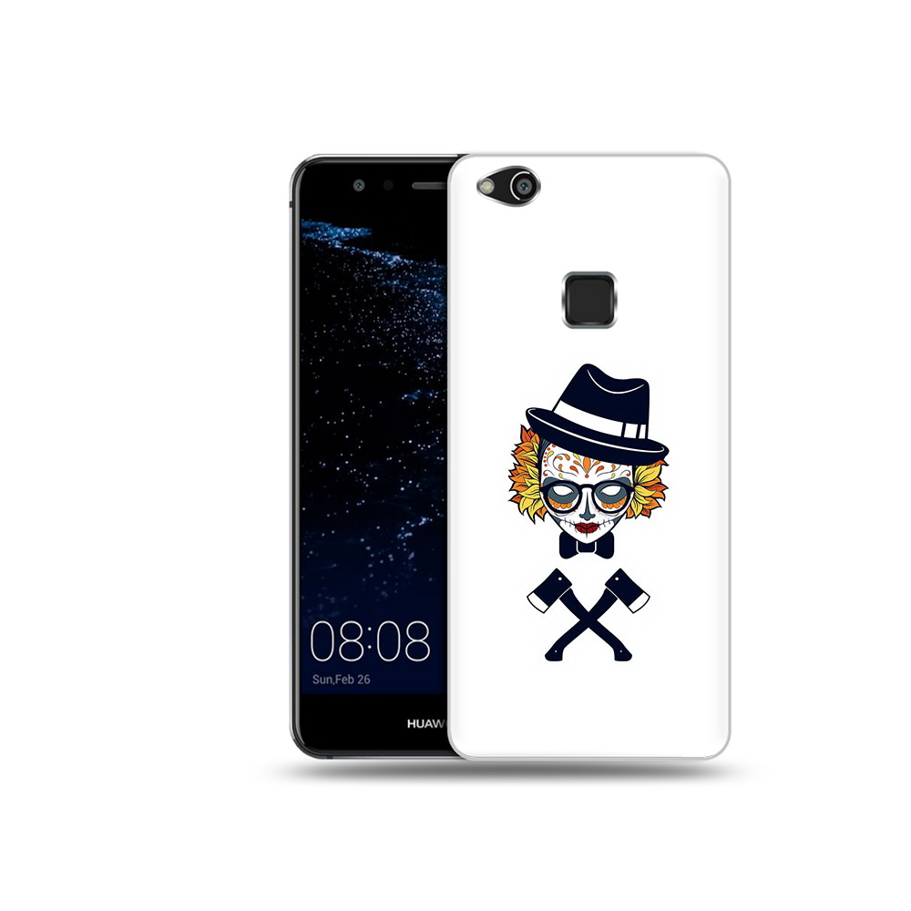 

Чехол MyPads Tocco для Huawei P10 Lite девушка в маске с топорами рисунок (PT62135.59.304), Прозрачный, Tocco