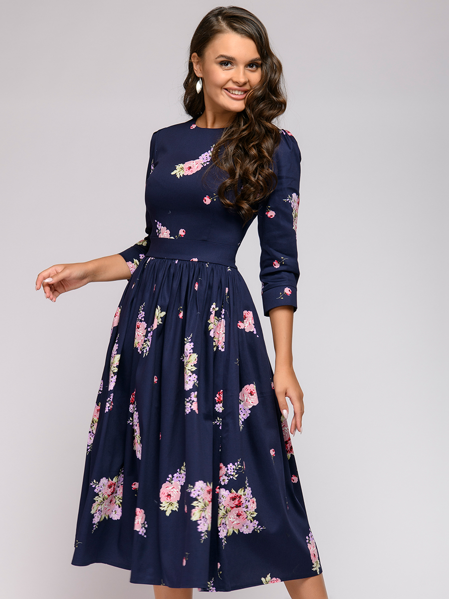 фото Платье женское 1001dress 0122001-00219bp синее 40