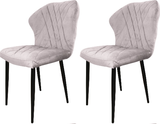 фото Комплект стульев/ стулья для дома m-group ницца серый, 2 шт