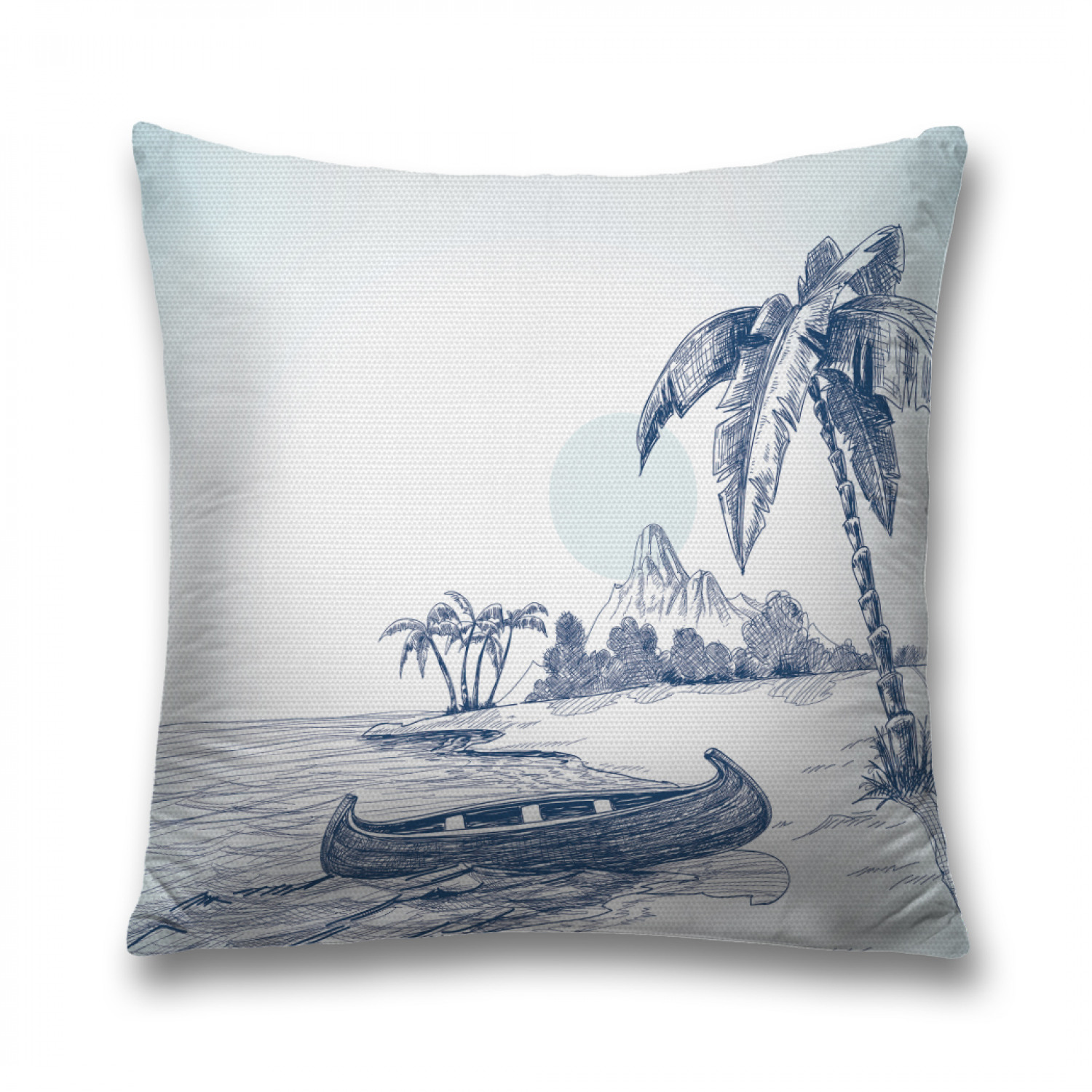 

Наволочка декоративная JoyArty "Индейское каноэ у берега" на молнии, 45x45 см, Индейское каноэ у берега