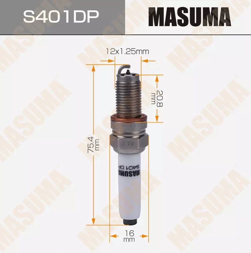 

Свеча Зажигания Masuma Double Platinum (Pker7a8egs) Masuma арт. S401DP