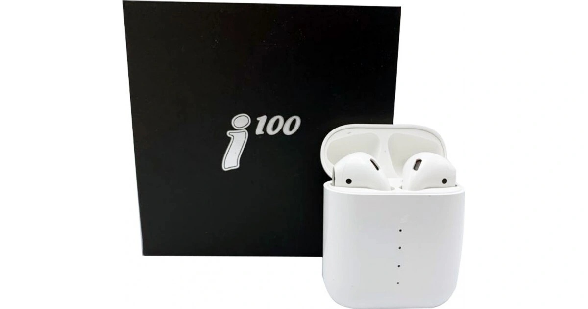 фото Беспроводные наушники i100 tws white nobrand