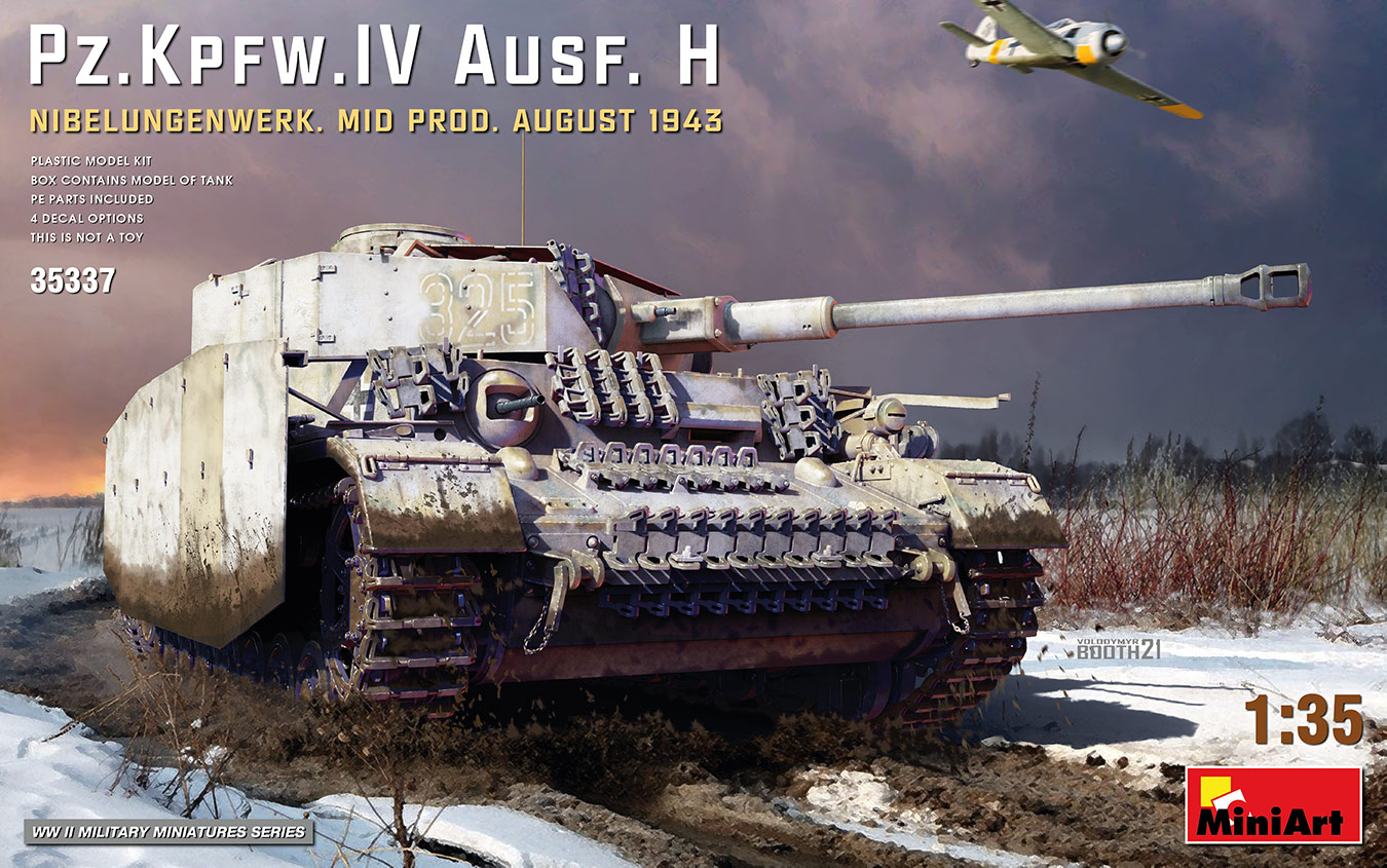 

Сборная модель MiniArt 1/35 Немецкий танк Pz.Kpfw.IV Ausf. H Nibelungenwerk 35337