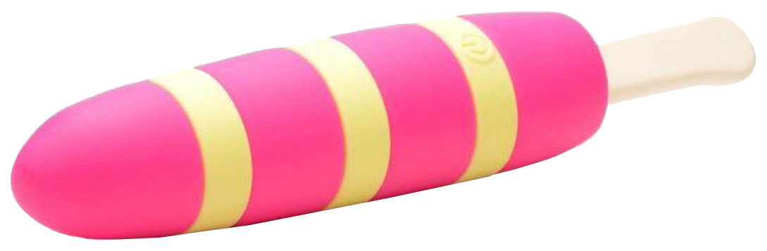 фото Ярко-розовый вибростимулятор-эскимо 10x popsicle vibrator 21,6 см xr brands