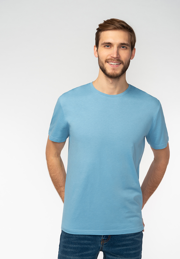 

Футболка мужская M201M00662P024M04 Modis голубая 46 RU, M201M00662