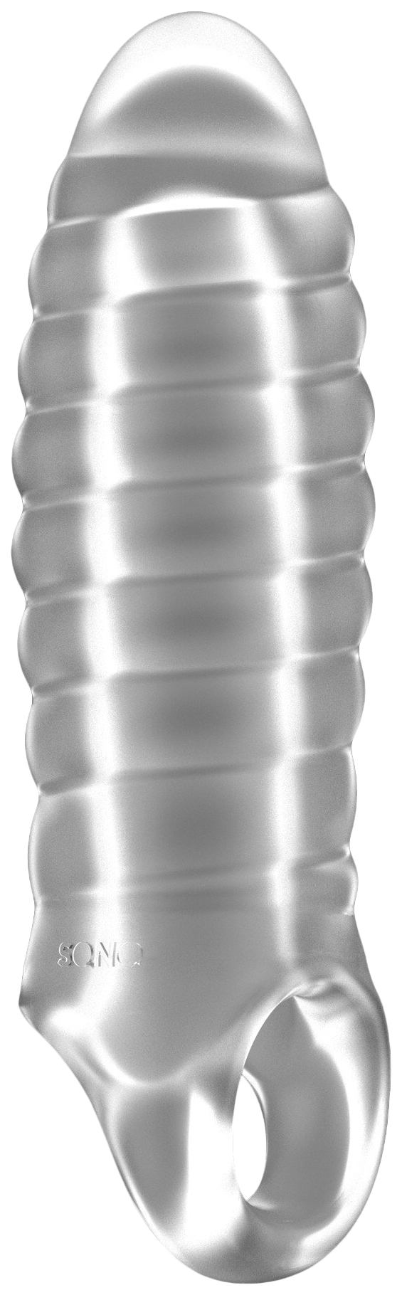 Прозрачная насадка на пенис закрытого типа N 36 Stretchy Thick 15,2 см Shots Media BV