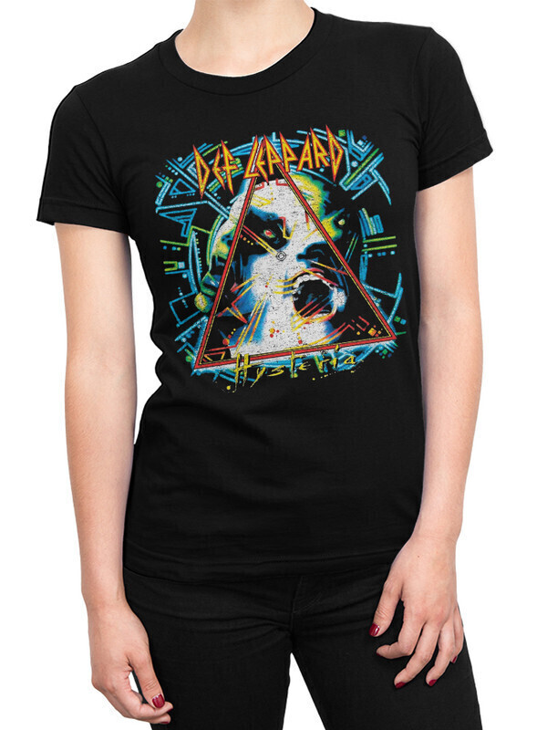 

Футболка женская Dream Shirts Def Leppard Женская 10009201 черная 2XL, Def Leppard Женская 10009201