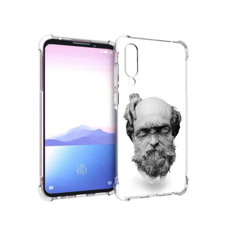 

Чехол MyPads Tocco для Meizu 16XS страшный бородатый мужчина абстракция (PT136345.89.630), Прозрачный, Tocco