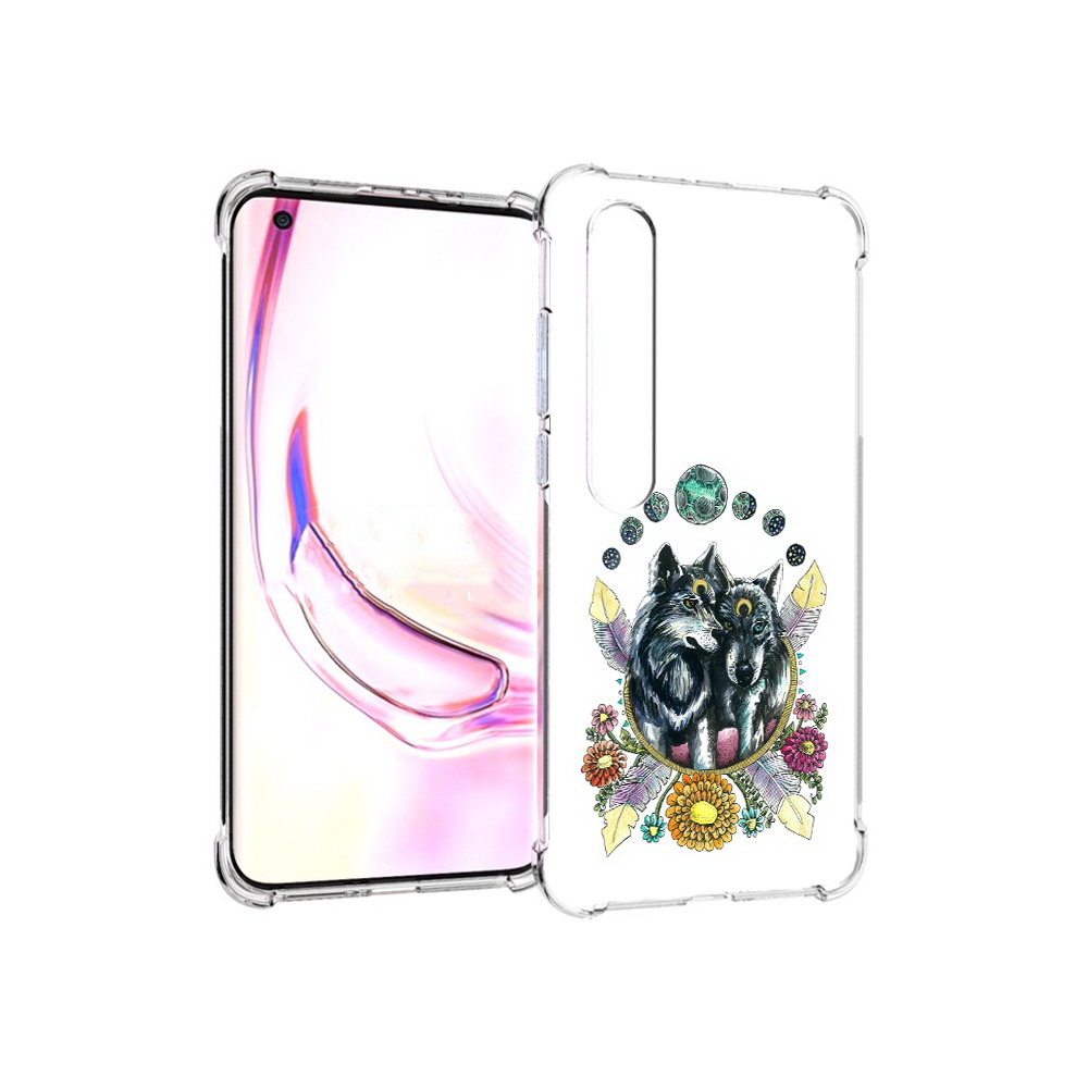 

Чехол MyPads Tocco для Xiaomi Mi 10 Pro красивые волки абстракция (PT144585.295.408), Прозрачный, Tocco
