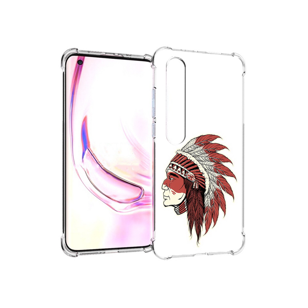 

Чехол MyPads Tocco для Xiaomi Mi 10 Pro красный индеец (PT144585.295.411), Прозрачный, Tocco