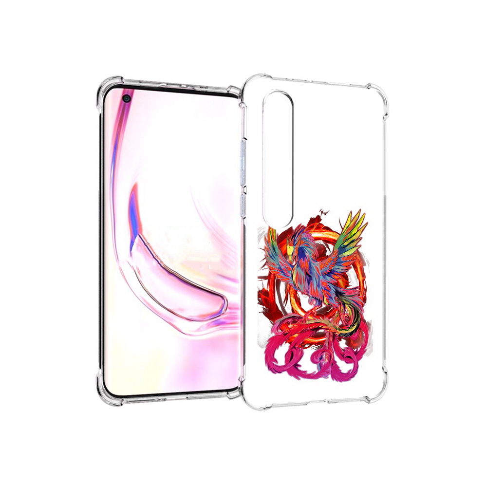 

Чехол MyPads Tocco для Xiaomi Mi 10 Pro красочный феникс (PT144585.295.414), Прозрачный, Tocco