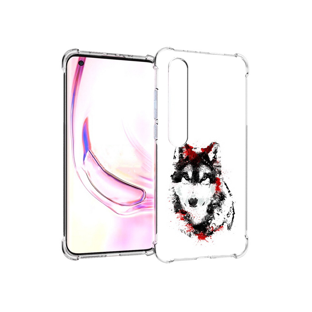 

Чехол MyPads Tocco для Xiaomi Mi 10 Pro кровавый волк (PT144585.295.416), Прозрачный, Tocco