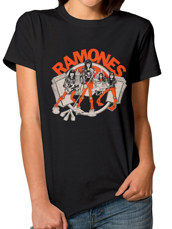 

Футболка женская Dream Shirts Ramones Женская 10009221 черная L, Ramones Женская 10009221