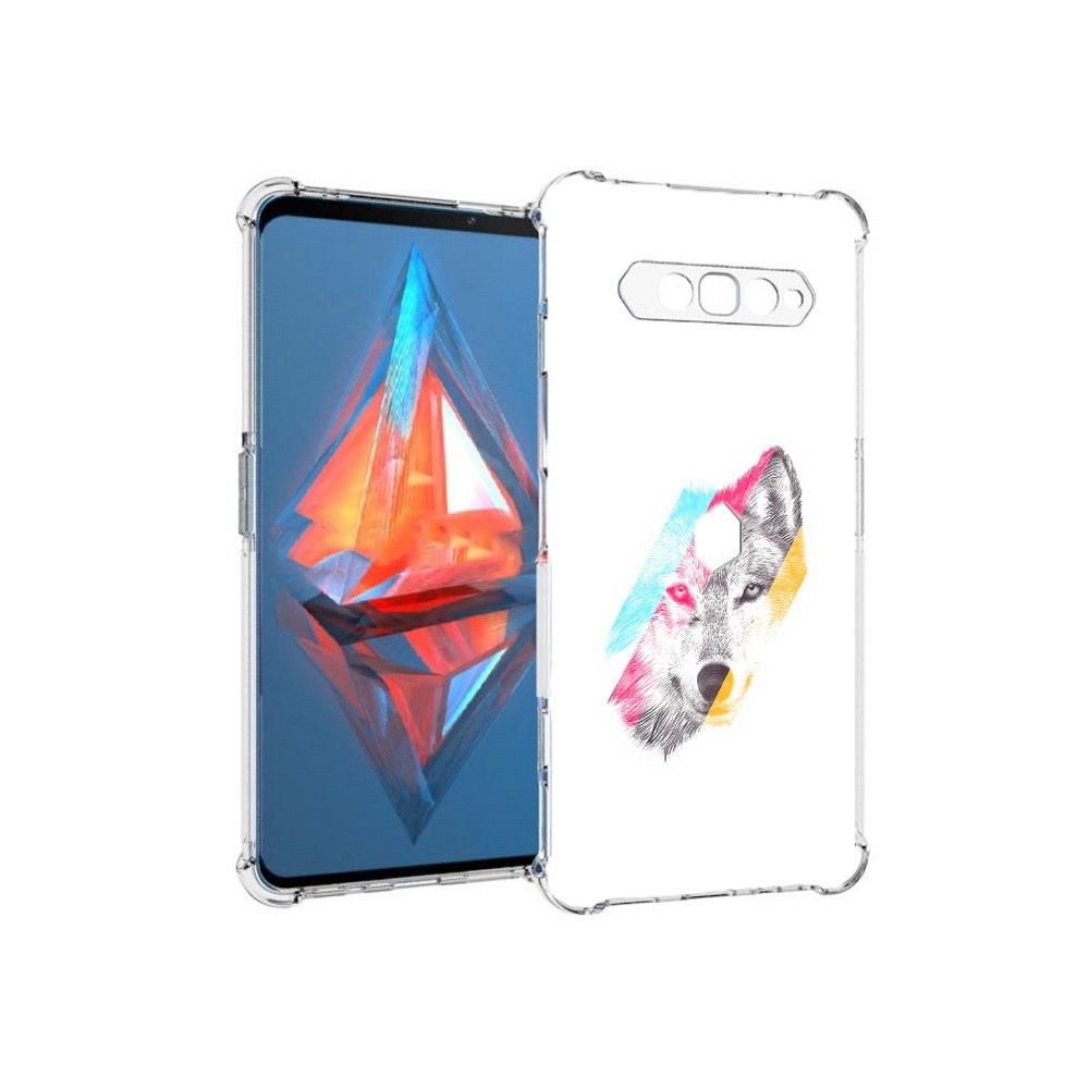 

Чехол MyPads Tocco для Xiaomi Black Shark 4 волк градиент (PT162389.266.268), Прозрачный, Tocco