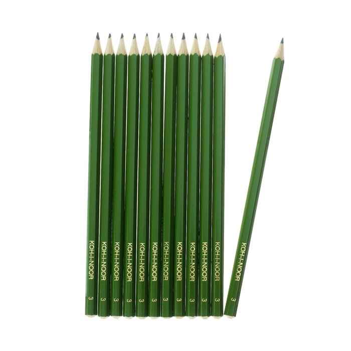 

Набор 12 шт. карандаш чернографитный Koh-I-Noor 1702/3 HB, граненый 2645619