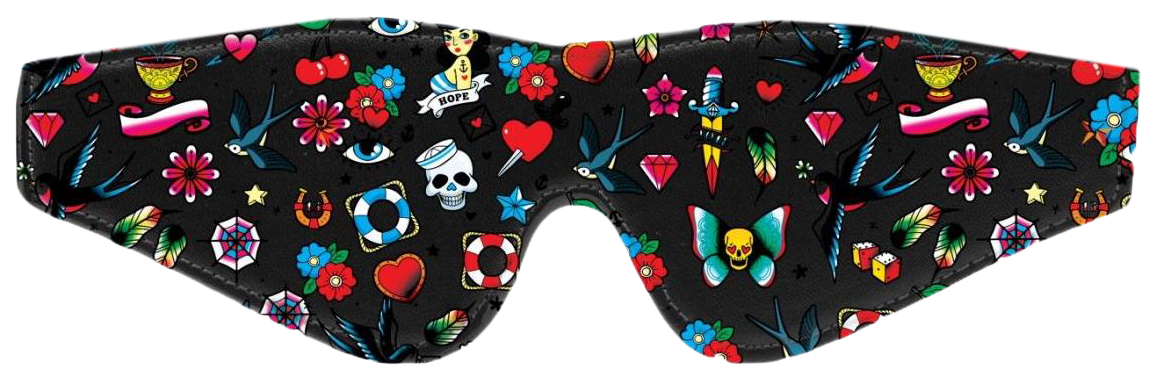 фото Маска printed eye mask old school tattoo style shots media bv